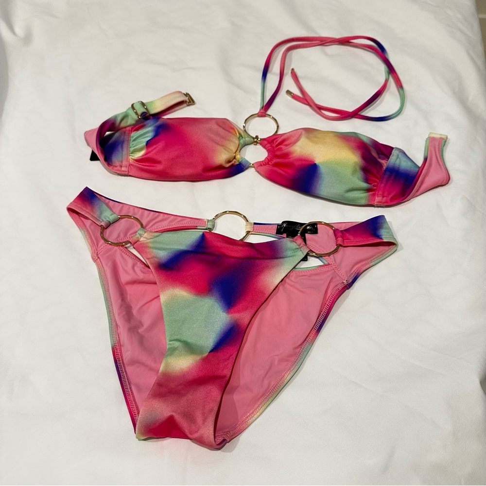 Honey Birdette Athena Ombré Bandeau Bikini Top & Bottom